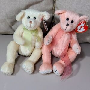 Rare Ty Beanie Baby: Harper and Hayes TY beanie Baby Set Bears Lot